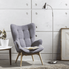 JUST HOME COLLECTION - Lámpara de Pie Melissa 1L E27 Gris