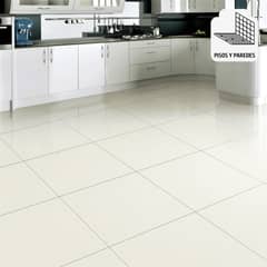 HOLZTEK - Porcelanato Super Beige Liso 60X60cm 1.44m2