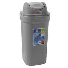 BASA - Papelera de Polietileno Gris 50 L