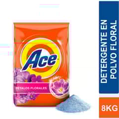 ACE - Detergente En Polvo Floral 8 Kg.