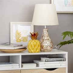JUST HOME COLLECTION - Lámpara de Mesa Silves1L E27 Blanco