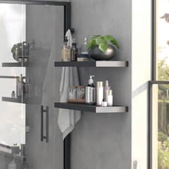 JUST HOME COLLECTION - Repisa Flotante de Melamina 60x25x3.8cm Negro