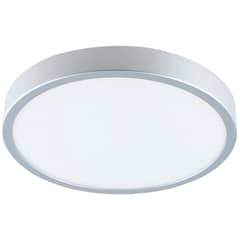 CASA BONITA - Plafón LED Anillo Luz Cálida 26cm Plateado