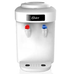 OSTER - Dispensador de Agua Eléctrico 20 Lt de Mesa OSPWD520W Blanco