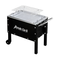 MR GRILL - Caja China Madera/Acero Galvanizado 33x56cm