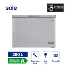 SOLE - Congeladora Horizontal 290L 3120SOLCONGH290 Gris