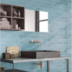 KLIPEN - Azulejo Metro Sky Blue Br 6.5x26 cm