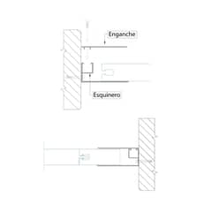 POLYARQ - Sistema Polywall: Perfil De Enganche 30Mm X 6.00 M Para Fachada De Policarbonato