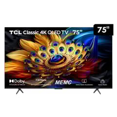 TCL - Televisor QLED 4K Ultra HD 75" 75C655 Google TV