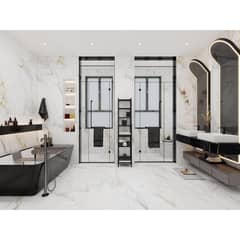 undefined - Gres Porcelanico Blanco Marmol 60x120cm 2.16m2