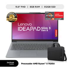 LENOVO - Ideapad Slim 3 15Amn8 Ryzen 5 7520U 8Gb 512Gb SSD W11 (82Xq00Ltlm)