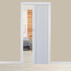 HOGGAN - Puerta Plegable Milano PVC 90 x 200 cm Blanca