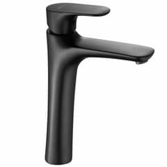SENSI DACQUA - Llave de Lavatorio Monomando Alto Negro Vittorio