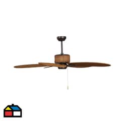 JUST HOME COLLECTION - Ventilador de Techo Ratan 59 W