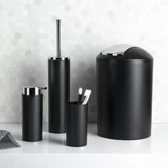JUST HOME COLLECTION - Set de Baño 4 Piezas Modern Negro