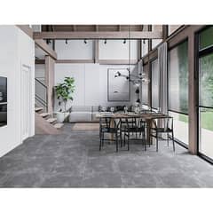 HOLZTEK - Gres Porcelánico Rústico Gris Oscuro 60x60 1.44 m2