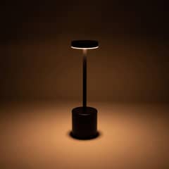 JUST HOME COLLECTION - Lámpara de Mesa LED Inalámbrica Recargable por USB Maca Negro
