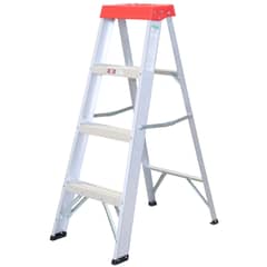 BAUKER - Escalera de tijera de Aluminio 4 pasos