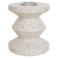 JUST HOME COLLECTION - Candelabro de Cerámica Blanco 8cm
