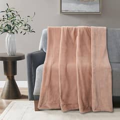 JUST HOME COLLECTION - Manta Boho Rabbit Taupe 125x150cm