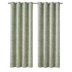 JUST HOME COLLECTION - Cortina Estampada de Flores Verde 140x220cm
