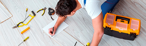 Instalación de piso laminado incluido complementos X 1m2